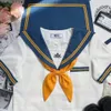 Japońskie uczennice Sailor Top Tie plisowane spódnice strój Kobiet School Mundlif Dr Cosplay Costume Japan Anime Girl Lady Lolita W0oc#