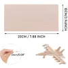 5/10pcs Balsa Wood Feuilles PLY 100/200/300 mm de long 100 mm de large 1-8 mm d'épaisseur pour le projet de bricolage Bricol