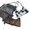 leopard Print Armpit Bag Fi Design Ladies Spreadscards Soft PU Leather Ladies Bag Retro Simple Girl Clutch Wallet Handbag V8eE#
