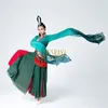 Traditionnel élégant broderie Fan danse Performance pratique vêtements chinois danse folklorique Costume femme Yangko porter K12N #