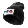 Boinas FF7 - Soporte mágico ranurado Materia Summon Gorra de punto Marca Hombre Gorras Bola negra Hombre Mujer Hombre