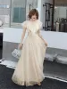 Ethnische Kleidung 2023 Frauen V-Ausschnitt Formale Party Prom Kleid Elegante A-Linie Lange TLE Abendkleider Vestidos Drop Lieferung Bekleidung OTS3A