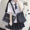 japanese JK Uniform 3pcs Anime School Uniform Cosplay Costume Japanese Korea Schoolgirl Navy Sailor Student Tops+skirt+tie Sets q9KG#