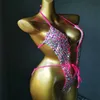 Damen-Bademode 2019 Venus Vacation Diamond Badeanzug Push-on-Badeanzug Sexy Damen-Biquini-Strass-Badeanzug Strandanzug J240330