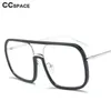 Zonnebril 46160 vierkante zonnebril met groot frame voor heren modieuze schaduw UV400 retro-bril J240330