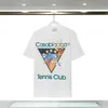 Mode T-Shirt Männer Frauen Designer T-Shirts T-Shirts Bekleidung Tops Mann Casual Brust Letter Hemd Kleidungsstraße Shorts Ärmel Kleidung Casablanc T-Shirts