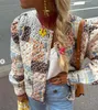 Damesjassen Dames Winter Lange mouw Geruite print Oversize ontwerp Niet-gesloten jas