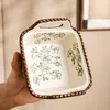 Miski ręcznie malowana amerykańska izolacja malowana miska do przechowywania mikrofalowa lidded pyłowy pieczenie ceramiczne z pokrywką makaron