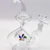 2024 Glass inebriante Neo Fab Filtro a vento trasparente spin bong da 9 pollici con tubo di acqua bong tubo di fumo di tabacco da 14 mm ciotola da tanello a rig di riciclar tubi