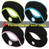 Sport Women Women Cotail Head Band Cand Cande Ear Walder Head Wrap Corse Head Head Bash Swet Modute per donne Girls Outdoor240325