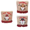 Stoelhoezen Kerst Achterkant Santa Home Decor Voor Kerstvakantie