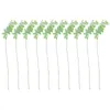 Decoratieve Bloemen 10 Stuks Kunstmatige Plant Decoratie Thuis Gesimuleerde Bladeren Vlinder Gras Bureau Feestartikelen Plastic Faux Nep Stengels