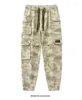 Men's Pants Cargo Spring Loose Straight Plus Size Clothing Camouflage Work Clothes Multi-pocket Sports Cotton Casual