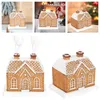 Party Decoration Gingerbread House Incense Burner Resin Snowy Winter Cone Creative Home Chimney