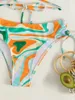 Women's Swimwear Hollow Out Bodice Multicolor Two Piece Bikini Set Swimsuit Women Beach Style 2024 Bathing Suit