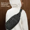 Hombres Bolsa de pecho Bolsillos deportivos Bolsa de pecho Impermeable Multifuncional Viajes Bolsas de cintura Táctica Marea Marca Pequeña Bolsa de pecho 20wX #