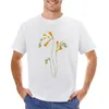 Men's Polos Yellow Orange Freesia Flower Watercolor T-Shirt Customs Design Your Own Anime Plus Size Tops Funnys Clothing