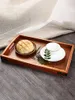 Tea Trays Vintage Retro Wooden Pallet Rectangular Storage To Serve Food Dessert Dinner Tableware Serving Tray Home Kitchen Tools