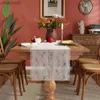 Corredor de mesa casamento rosa laço romântico dia dos namorados decoração super fino 40cm * 300cm boho festa toalha de mesa yq240330