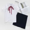 nuova ragazza carina uniformi rotonda colletto della bambola camicia camicetta vestiti delle donne bianco Jk giapponese School Girl Cosplay marinaio camicie ragazze t3KX #