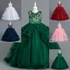 Jolies robes d'anniversaire/de fête pour fille, bleu marine, vert, rose, rouge, blanc, robes de concours de beauté, robes de demoiselle d'honneur, jupes de tous les jours, vêtements pour enfants, SZ 2-10 D330266