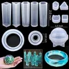 Baking Moulds 94 Pcs Transparent Epoxy Resin Casting Molds Kit Silicone Mold UV Tool For Pendant Earring Keychain Jewelry Making DIY