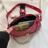 Y2K Vintage gothique Cool épaule sous les bras sac fourre-tout dames sacs à bandoulière en cuir Rock filles Zip sacs à main décontracté Bagutte femmes sacs à main C6nH #