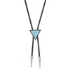 Bow Ties Lariat Bolo Tie Triangular Pendant Necklace Cool Chokers Unisex Collar Jewelry 13MC