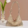 Borsa da sera decorativa rhineste, borse annodate da donna, pochette glitterate per feste di ballo di fine anno c60C #