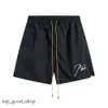 Projektantki szorty Rhude Shorts Summer Fashion Beach Pants Men High Quality Street Wear Red Blue Black Purple Pants Mens Short 638