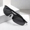 Zonnebril Pochromic Mannen Vrouwen Vintage Metalen Gepolariseerde Zonnebril Voor Mannelijke Nachtzicht Rijden Zonnebril UV400