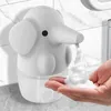 Distributeur de Savon Liquide Éléphant Mignon Chargement USB La Savonerie Machine à Laver Les Mains Conteneur de Salle de Bain Intérieur Dessin Animé PP Enfant Sans Contact