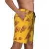 Pantaloncini da uomo Pizzs Food Graphic Board Estate Divertente Hawaii Beach Pantaloni corti Maschi Running Surf Tronchi ad asciugatura rapida