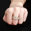 Hip Hop Fine Jewelry Iced Out VVS Moissanite Diamond Silver 10K 14K Solid Gold Rings