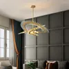 Candelabros LED G9 Post moderno transparente acrílico tira lámpara lámpara para sala de estar dormitorio comedor arte luz colgante de lujo