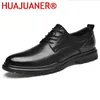 Sapatos casuais primavera outono homens moda couro estilo britânico vestido formal negócios oxfords confortável festa de casamento