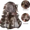 3 St Head Hood Head Cap Hood Hat Ghillie Camouflage Leafy Hat 3D Full Face Mask Headwear Turkiet Camo Hunter Hunting Accessories