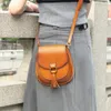 Genuíno couro novo vintage sela saco fi versátil um ombro saco planta couro curtido crossbody saco feminino 51u5 #