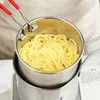 Colanders Strainers Stainless Steel Deep Frying Pot Oil Filter Tempura French Fries Fryer Strainer Chicken Fried Pan Kitchen Cooking T Otxyg