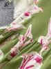 Robes décontractées Singreiny vacances style paresseux robe de sangle femmes sexy sans manches col en V dos nu imprimé floral en mousseline de soie en vrac plage