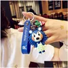 Schlüsselanhänger Animal Crossing Schlüsselanhänger Puppe Autokette Isabelle KK Nook Figuren Spielzeug Anhänger Kleine süße Schlüsselanhänger Zubehör für Geschenk Drop Dhhdu