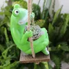 Vases Indoor Hanging Pot Weather-proof Swing Frog Flowerpot For Outdoor Use Resin Figurine Planter Home Balcony Garden