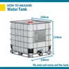 Sacos de armazenamento 1000L Rain Water Tank Cover IBC UV Sun Protetora Folha Capas Impermeáveis Ao Ar Livre Para