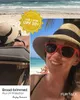 Furtalk sommarhatt för kvinnor strand solen halm panama fedora mössa brett brim uv skydd kvinnlig 240320