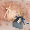 Present Wrap 10st Ice Crinkle Storage DrawString Bag Wedding Birthday Party Cookies Candy Bags Smyckespåsar Barn