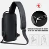 i più nuovi uomini antifurto petto borsa a tracolla USB ricarica pacchetto crossbody scuola breve viaggio Mengers palestra uomo Sling Sports Pack r6zI #