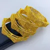 Bangle Aniid Dubai 24K Gold Color Banles for Women Style African Luxury Charm Bracelets Wedding Etiopian Arabski biżuteria ręczna