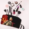 Niestandardowe toalety Lenin Voor vrouwen Rosja ZSRR CCP Makijaż Makijaż Organizator Lady Beauty Opslag Dopp Kit Case Q4pb#