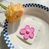 ヘアアクセサリー韓国キャンディーカラー甘い花柄のピン子供のための蛍光クリップヘッドウェアの女の子の子供