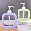 Bottiglie di stoccaggio Bottiglia con pompa Trasparente Visual Press 500ml Per lozione Shampoo Doccia Necessità quotidiane domestiche Disinfettante per le mani Pp